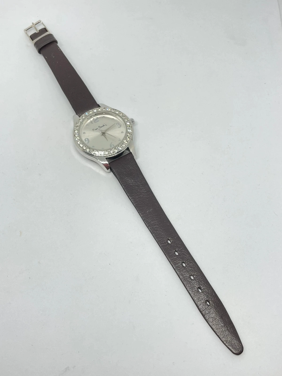 Pierre Cardin women's watch with crystals, original box and papers, excellent condition – photo 8